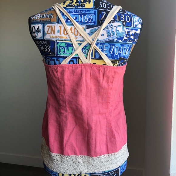 💜SOLD💜Kimchi Blue Tank Top Lace Pink Women - Picture 8 of 8